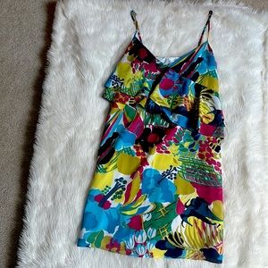 J CREW DRESS NEW WITH TAGS. Size 4. Multicolored!  Fully lined. 100% polyester.